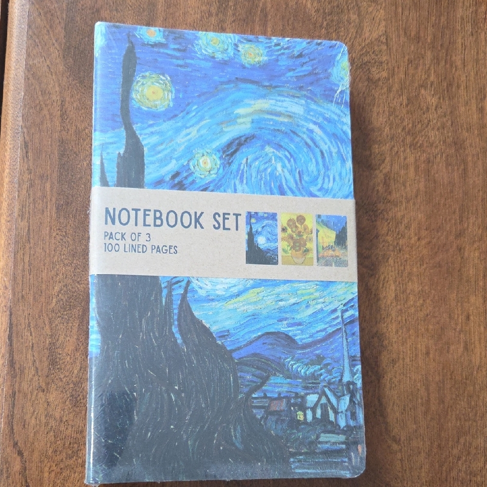 Starry Night Notebook Set - Blue